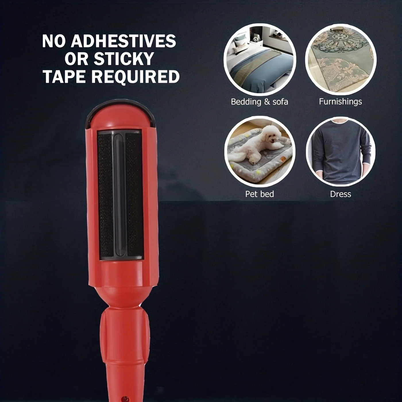 Human Handle Fur PET Dog Hair Cleaning Brush Removal Lint Remover Roller For Carpet Sofa Bed Car