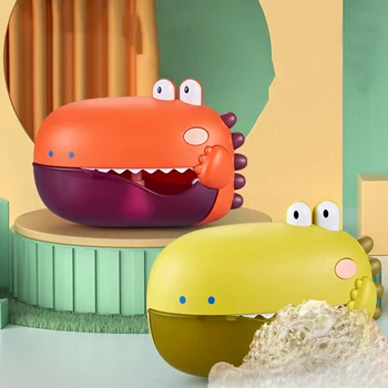 Giocattoli da bagnetto per bambini Musica Dinosauro Macchina per bolle Giocattoli da bagno Vasca da bagno Sapone Automatico Creatore di bolle Giocattoli Giocattolo da bagno per bambini
