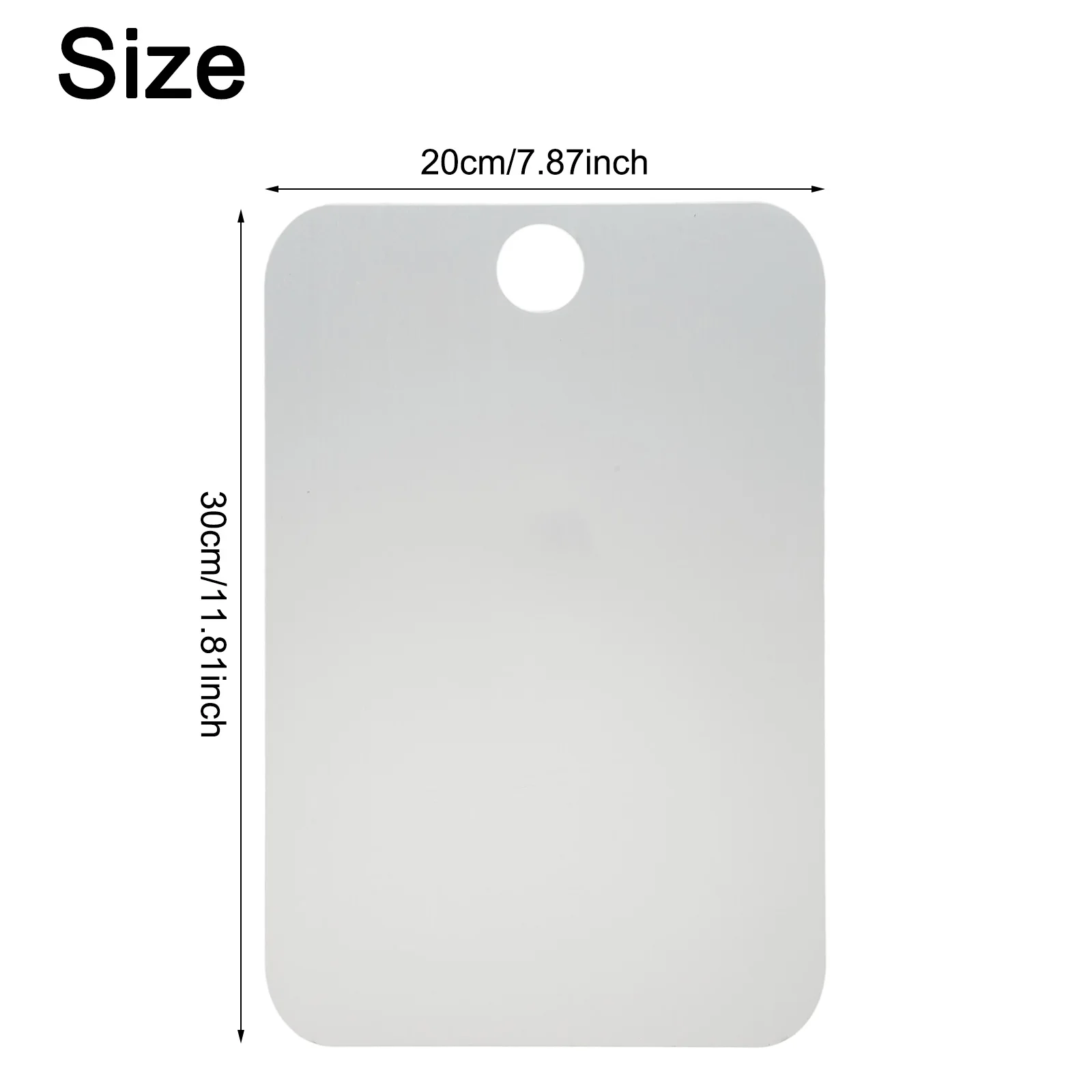 20x30cm Acrylic Hangable Shaving Mirror Bathroom Can Be Hung Anti-Fog Shower Decorative acrylic mirrors