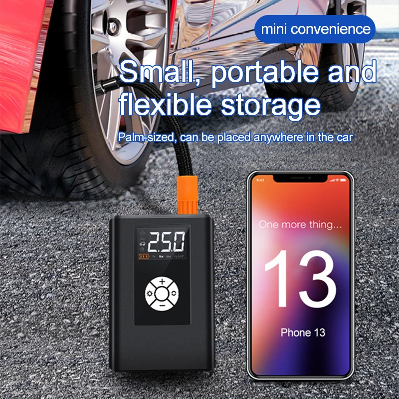 For Xiaomi Wireless Car Air Pump 120w 150psi Portable Digital Air