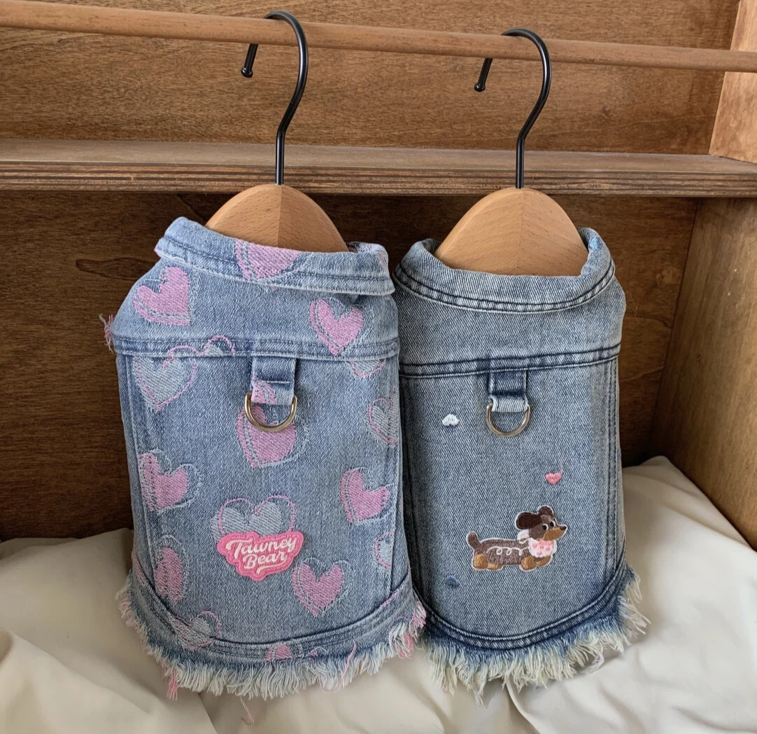 Sleeveless Cowboy Vest for Dogs, Tony Bears Dog Tank Top, Teddy, Schnauzer Bears, Marquis, Love, Spring, Summer, New