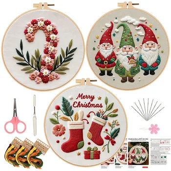 Christmas Embroidery Kit Set 1