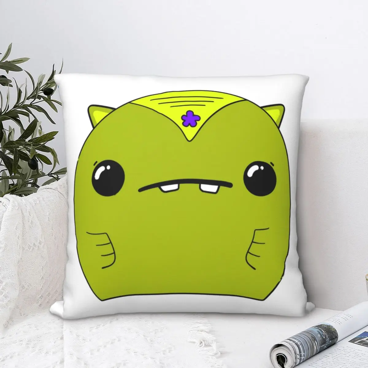 

Noni #46 Square Pillowcase Polyester Pillow Cover Velvet Cushion Zip Decorative Comfort Throw Pillow For Home Bedroom