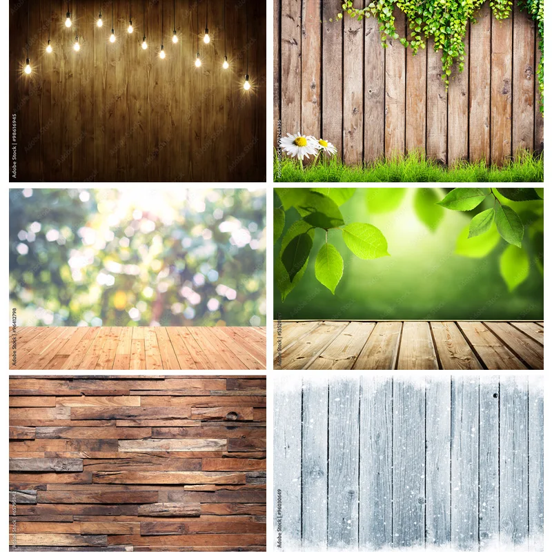 

Photorealistic Fabric Photography Backdrops Landscape Planks Photo Studio Background Props HJK-01