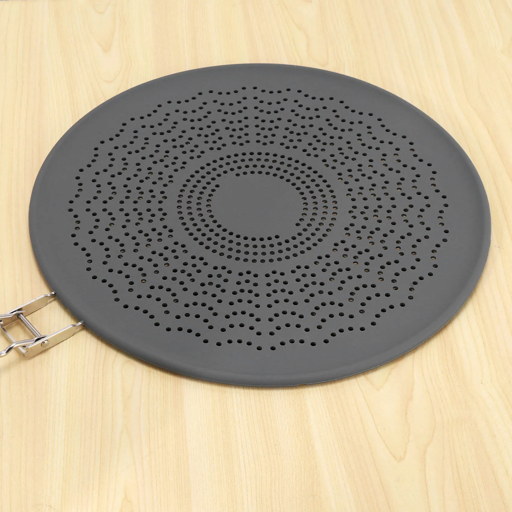 ABYN-Silicone Splatter Screen,Grease Splatter Guard With Folding Handle,For Cooking Splatter Guards&Fry Pan,13 Inch