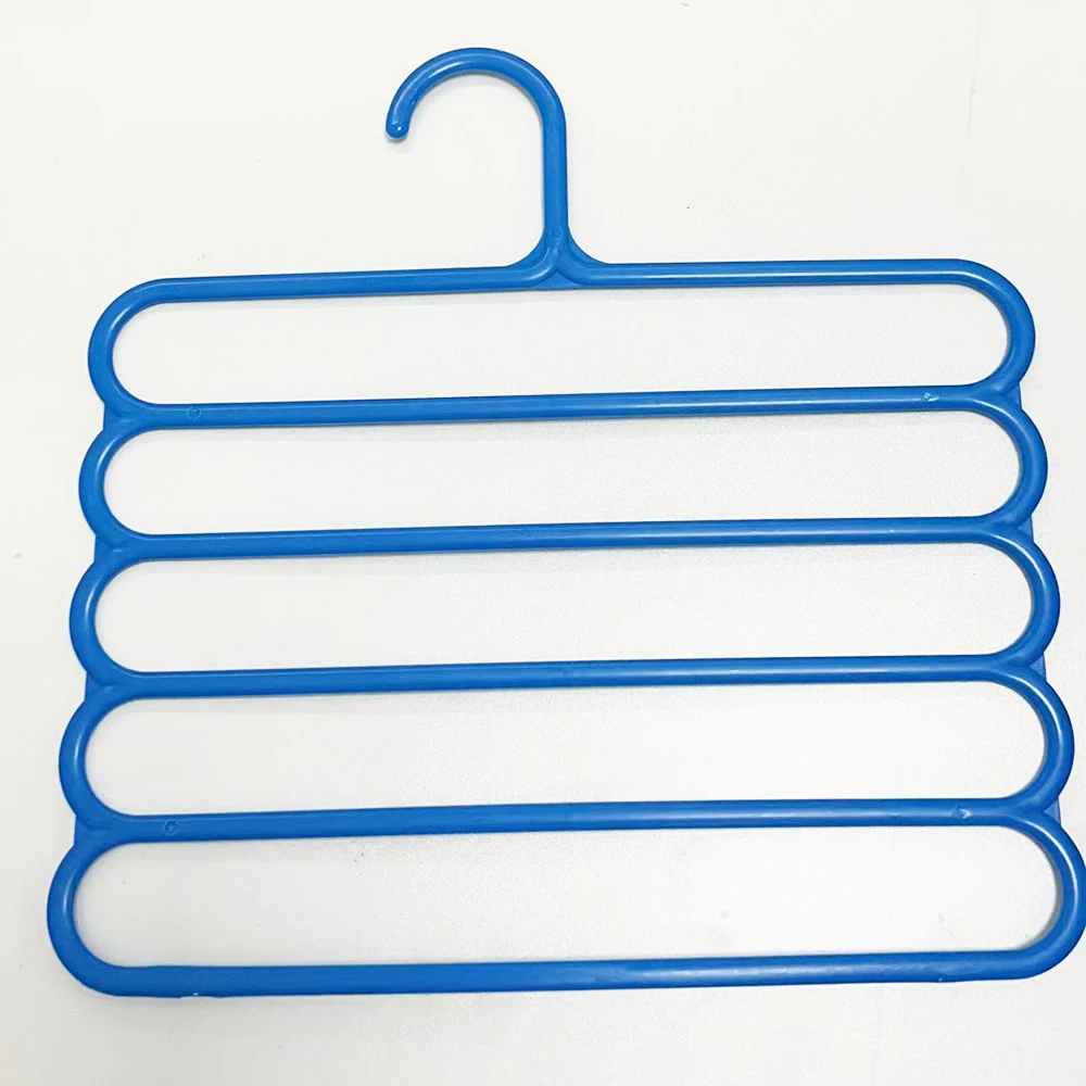 Cintres multicouches porte-pantalons organisateurs de rangement de placard 5 couches pantalons serviette écharpes supports d'organisation de stockage