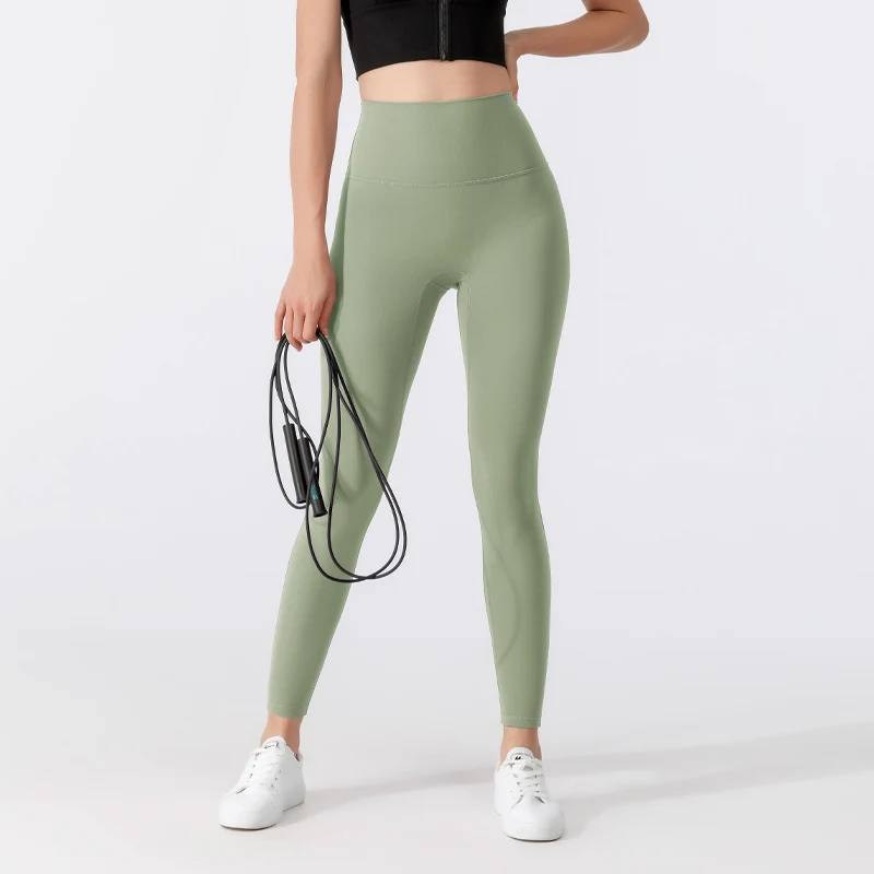 Women's Ultra Soft High Waisted Yoga Pants Seamless Leggings Tummy Control Yoga Pants Sports Running Tight Pants