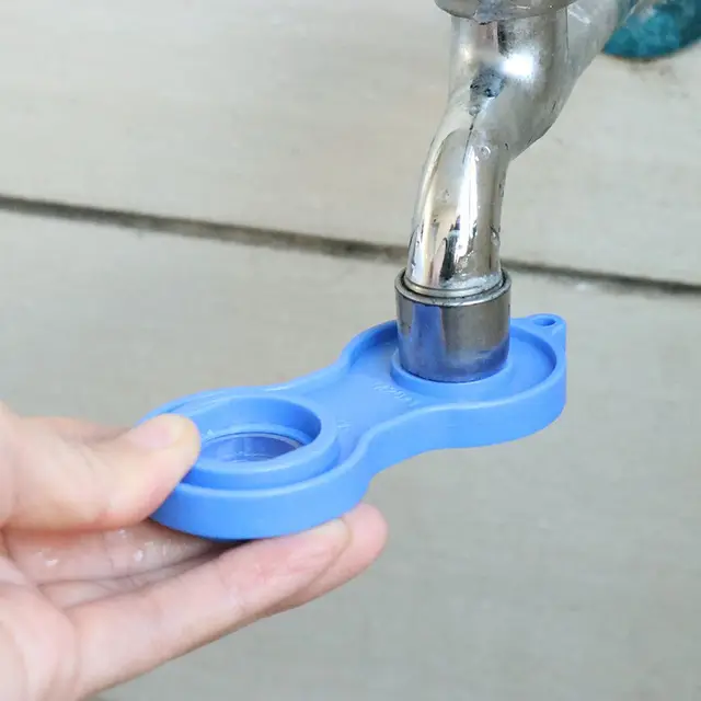ประแจถอดก๊อกน้ำตัวกรองน้ำอเนกประสงค์ประแจซ่อมก๊อกน้ำสีน้ำเงิน/ส้มประแจอุปกรณ์ทำมือ 3
