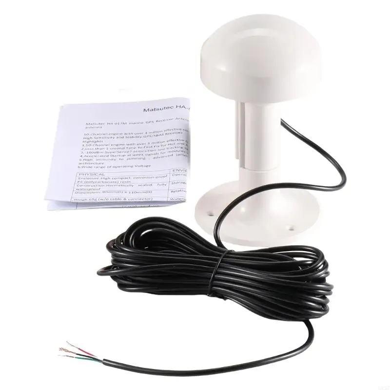 U13C Boats Antenna with RS232 Output Marine Receiver Simple to Use for Enhances Reception & Easy Installation