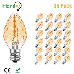 Amber C7 Led Bulb E14 220V E12 110V Filament Lamp 0.5W Retro Vintage Replaceable Warm White For String Light Christmas Lights