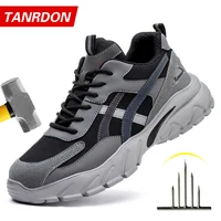 Safety Shoes Men New Steel Toe Men's Work Shoes Puncture Proof Work Sneaker Male Protective Footwear Work Man Boots Safety Boots