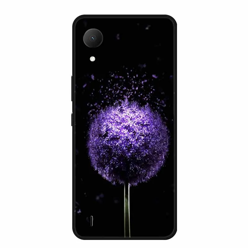 Rose Flower Design Black Silicone Soft Phone Case - Elegant Protective Back Cover