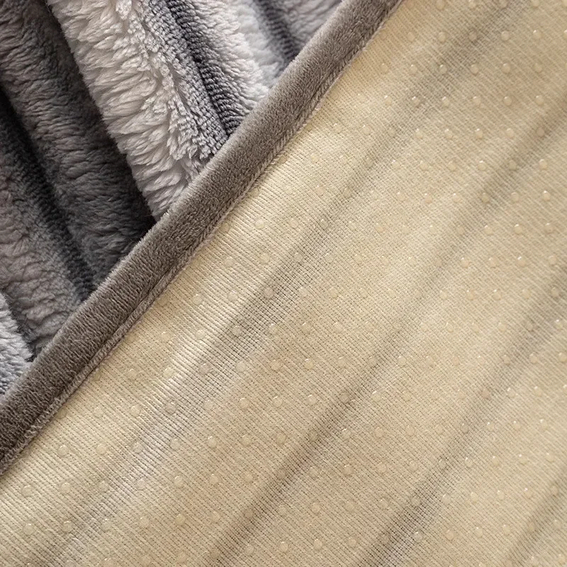 Winter Warm Striped Sofa Cover for Living Room Armrest Towel Backrest Cushion Furniture Protection Home Decoration 5