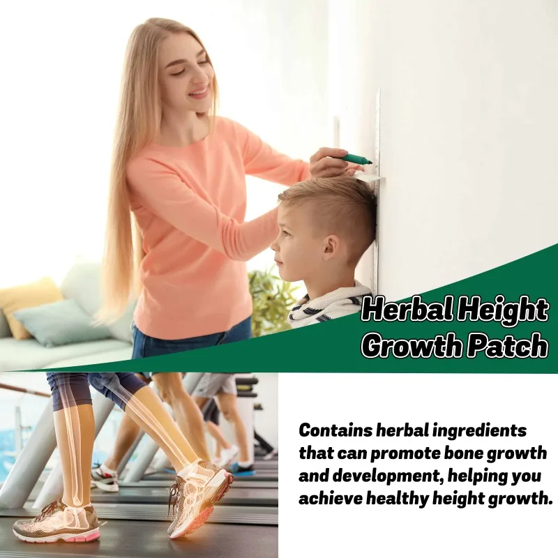 Height Increase Foot Patch Herb Conditioning Body Grow Taller Plaster Promote Bone Growth Adults Children Teenagers Sticker slimming patch height increase essential oil