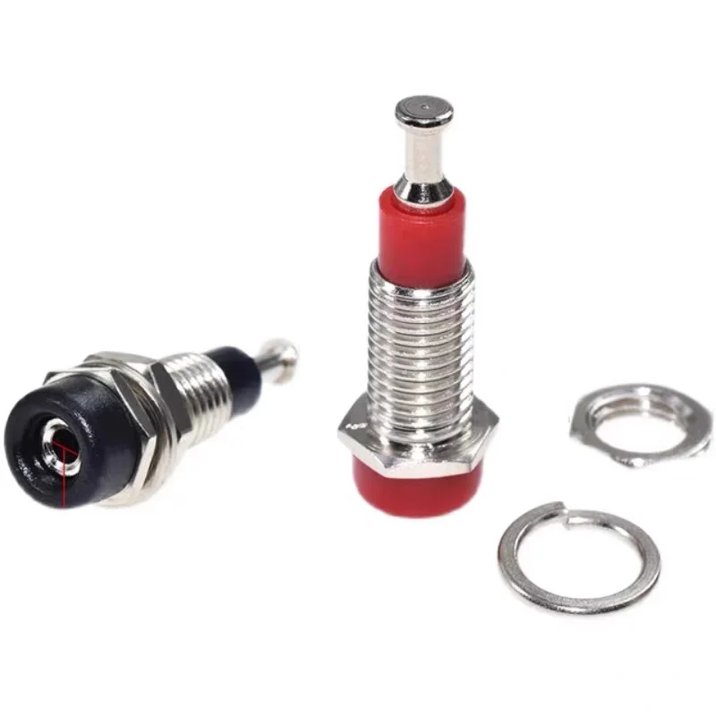 20/100/500pcs 2mm Banana Nut Socket Binding Post Banana Plug Jack Electrical Connector Terminal Test Hole DIY Parts