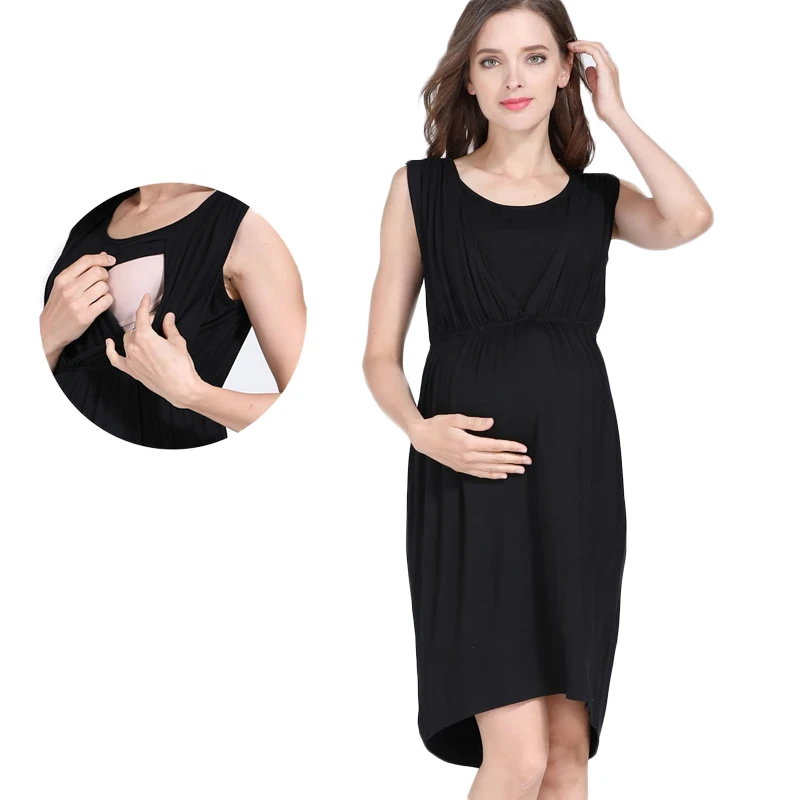Maternity Nursing Breastfeeding Dress for Pregnant Women Pregnancy
