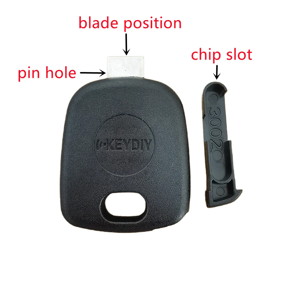 10pcs/lot Genuine KEYDIY Universal Transponder Car Key Shell Case KD/VVDI Blades Head with Chip Holder Universal Car Key Casing