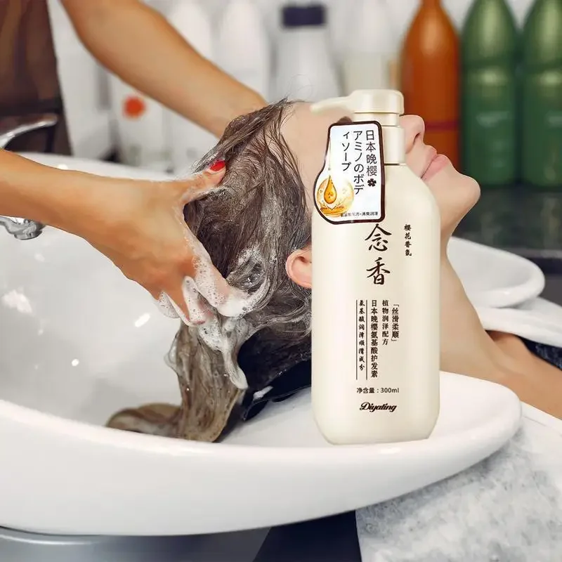 

Sakura Japanese Shampoo Evening Sakura Amino Acid Nianxiang Series Hair Growth Shampoo Shampoo Шампунь Эстель