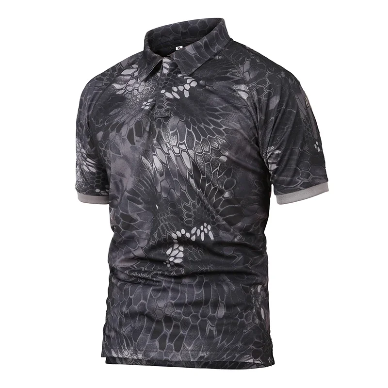 Men Summer Quick Dry Tees Tactical Combat T-shirt Male Camping Hiking Trekking Breathable Pullover Climbing Casual Cargo Shirts
