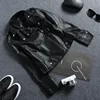 Fall Women Short Black PU Jacket Gothic Punk Style Fashion Motorcycle Leather Jacket Casual Wild Coat Goth Winter Coats 6
