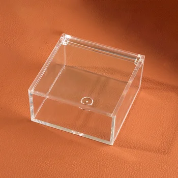 กล่องอะคริลิคใสขนาดเล็กพร้อมฝาปิด kado Kecil กล่องสี่เหลี่ยมบรรจุลูกอมกล่องเก็บสินค้ากล่องใส่ของขวัญแต่งงานคริสต์มาส 7