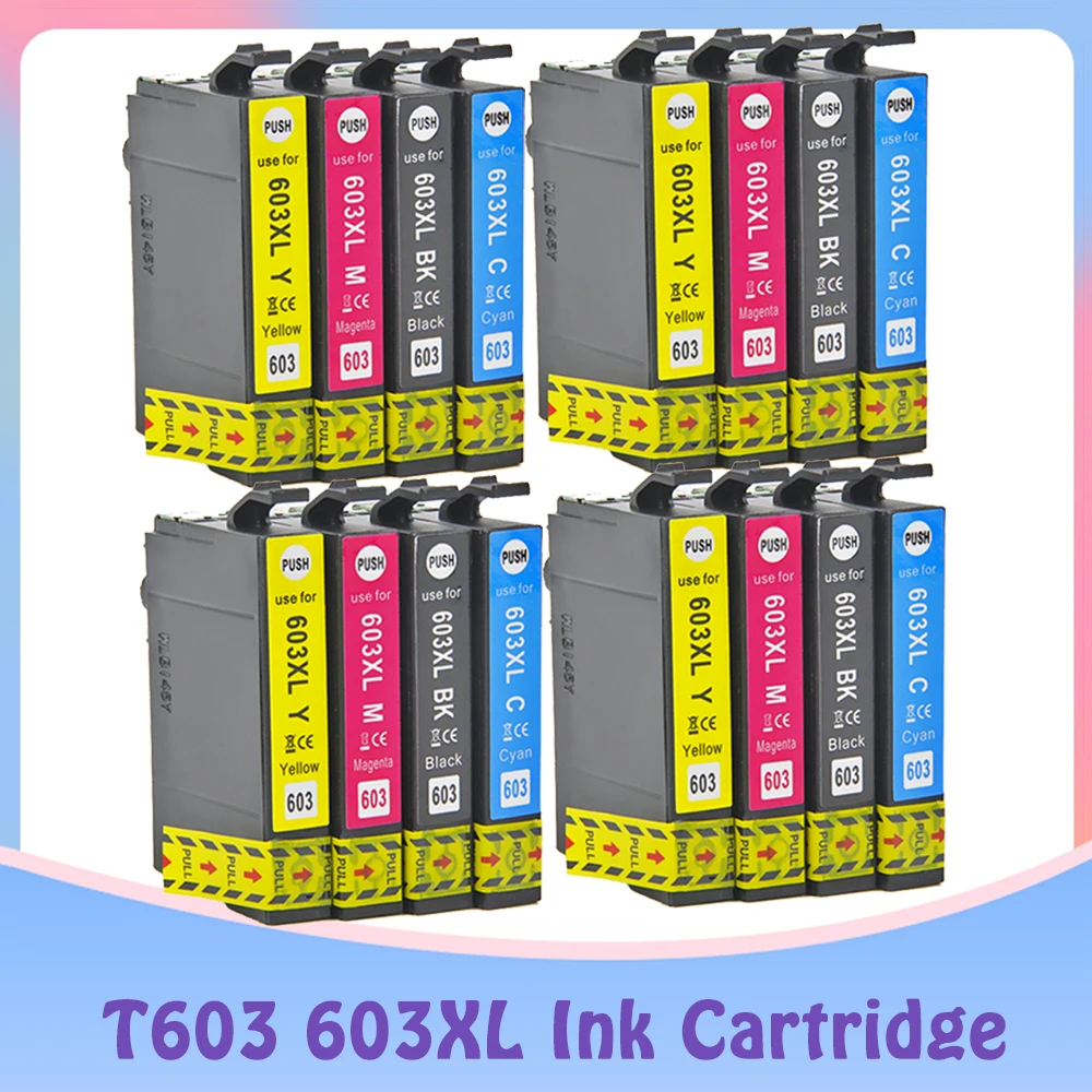 Cartucho de Tinta Compatível para Epson 603xl T603 T603xl E603xl 603 xl Xp2100 Xp-2105 Xp3100 Xp-3105 Xp4100 Xp-4105 Wf-2810