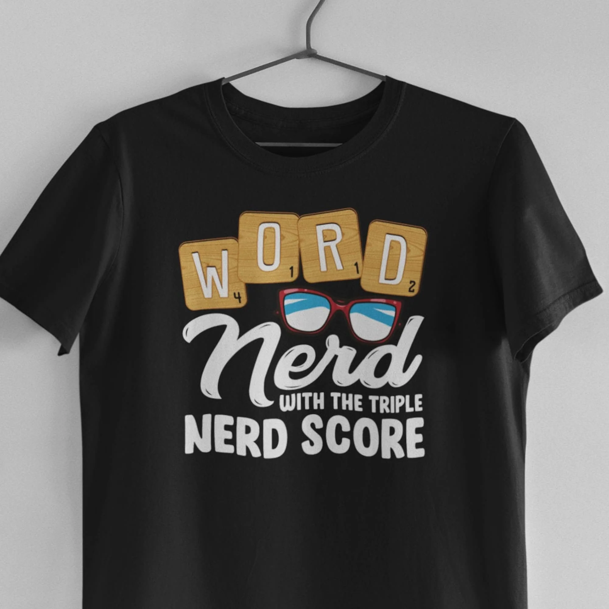 Maglietta Scrabble Lover Word Nerd Con Il Triplo Punteggio