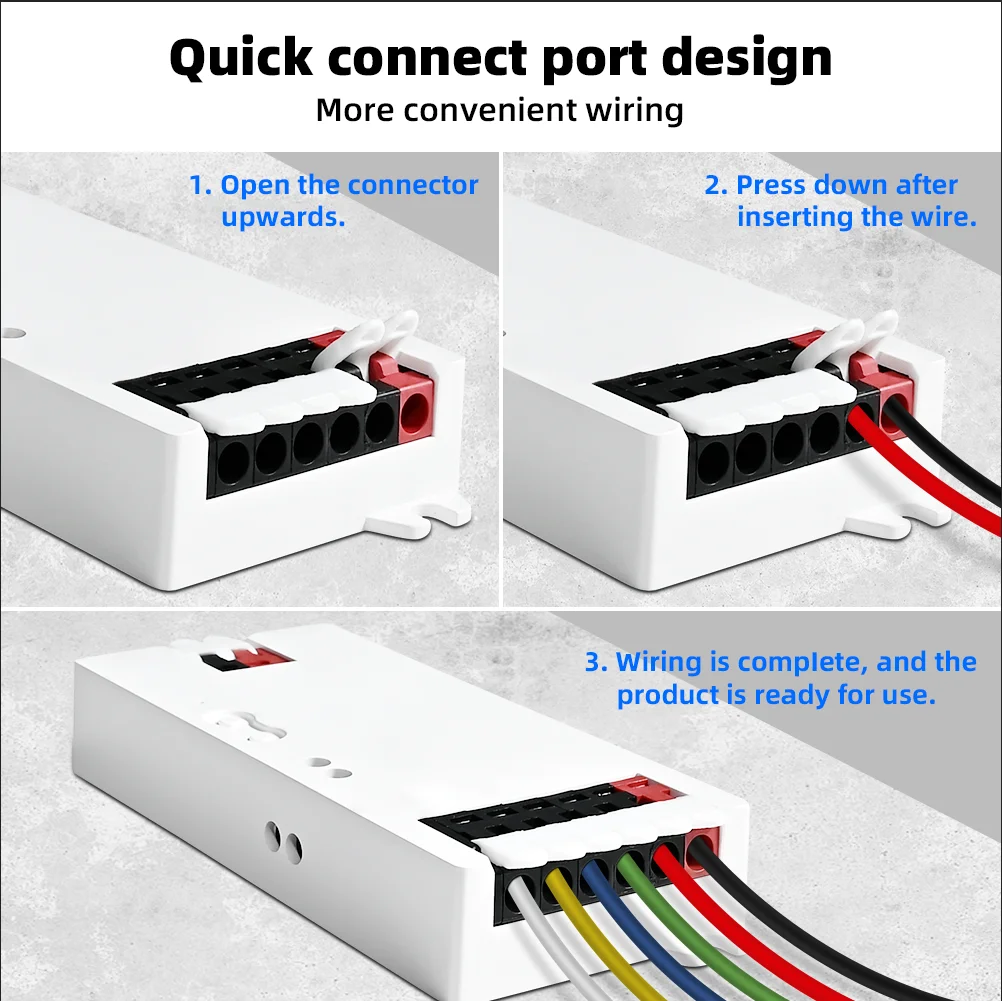 DOMRAEM 20A Zigbee3.0 5-in-1 / 3-in-1 / RGBCCT LED-Streifen-Controller Intelligenter Dimmer Kompatibel mit HU*E SmartThings Tuya Smartlife Alex – Detail 8