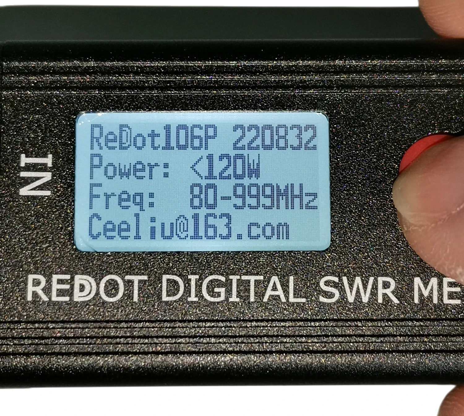 Digital SWR Meter SWR Power Meter 120W FMB VHF UHF80-999MHz Standing-wave Ratio 1.00-99.9 Support DMR Walkie Talkie power meter
