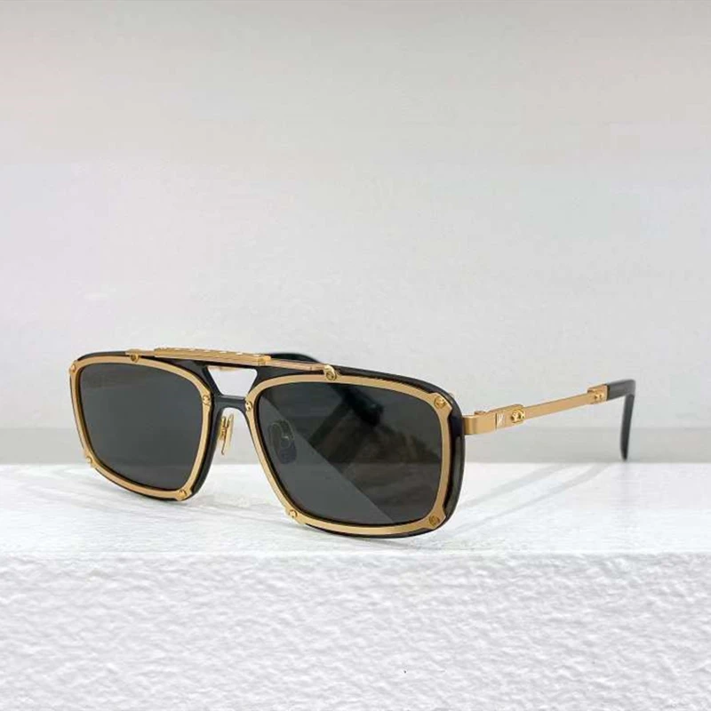 Luxury Vintage Fashion Industry Style Sunglasses Retro Square Design  Alloy-Acetate Integral TAC Lens Women Man A+ High Quality - AliExpress