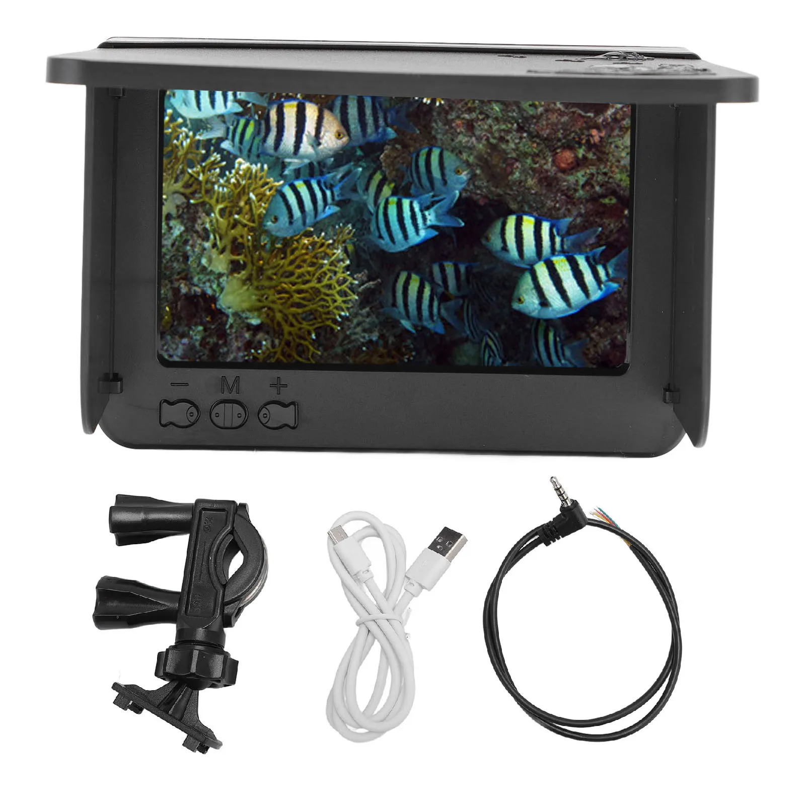 Écran de visualisation 5 pouces IPS 1500cd pour caméra de pêche avec connexion AV 3.5mm haute luminosité
