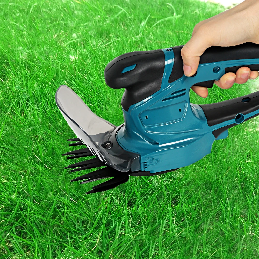 21V Electric Hedge Trimmer 2 IN 1Cordless Rechargeable Household Garden Grass Shrub Scissors Power Tool Fit Makita 18V Battery 6