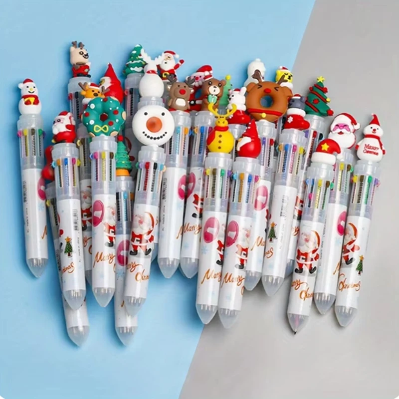 12pcs Lápices Navidad Niños Lápiz Con Goma De Borrador Regalo