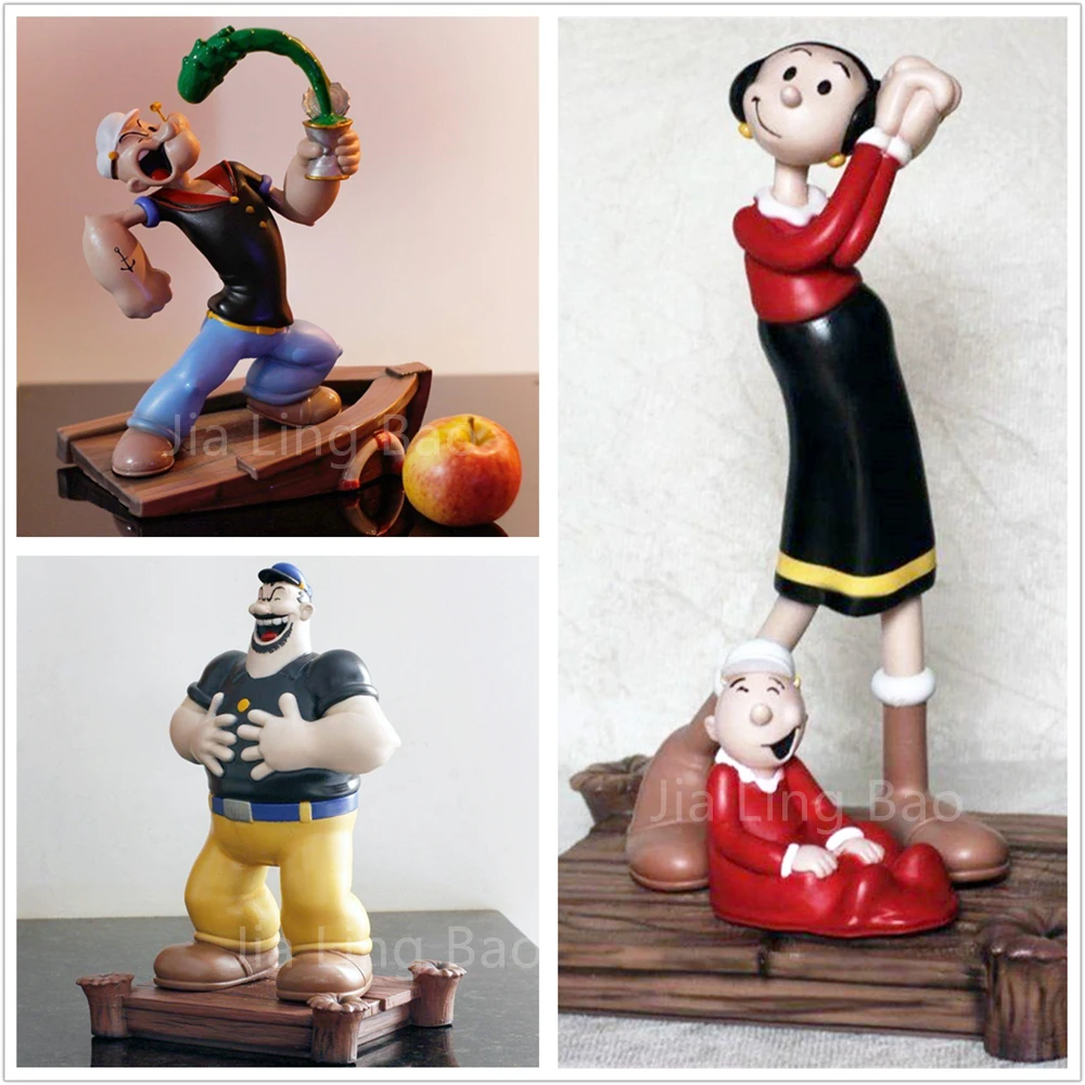 1/24 Scala Popeye The Sailor Man Resin Figure Model Kit Kit Non Verniciati Giocattoli Fai Da Te A366