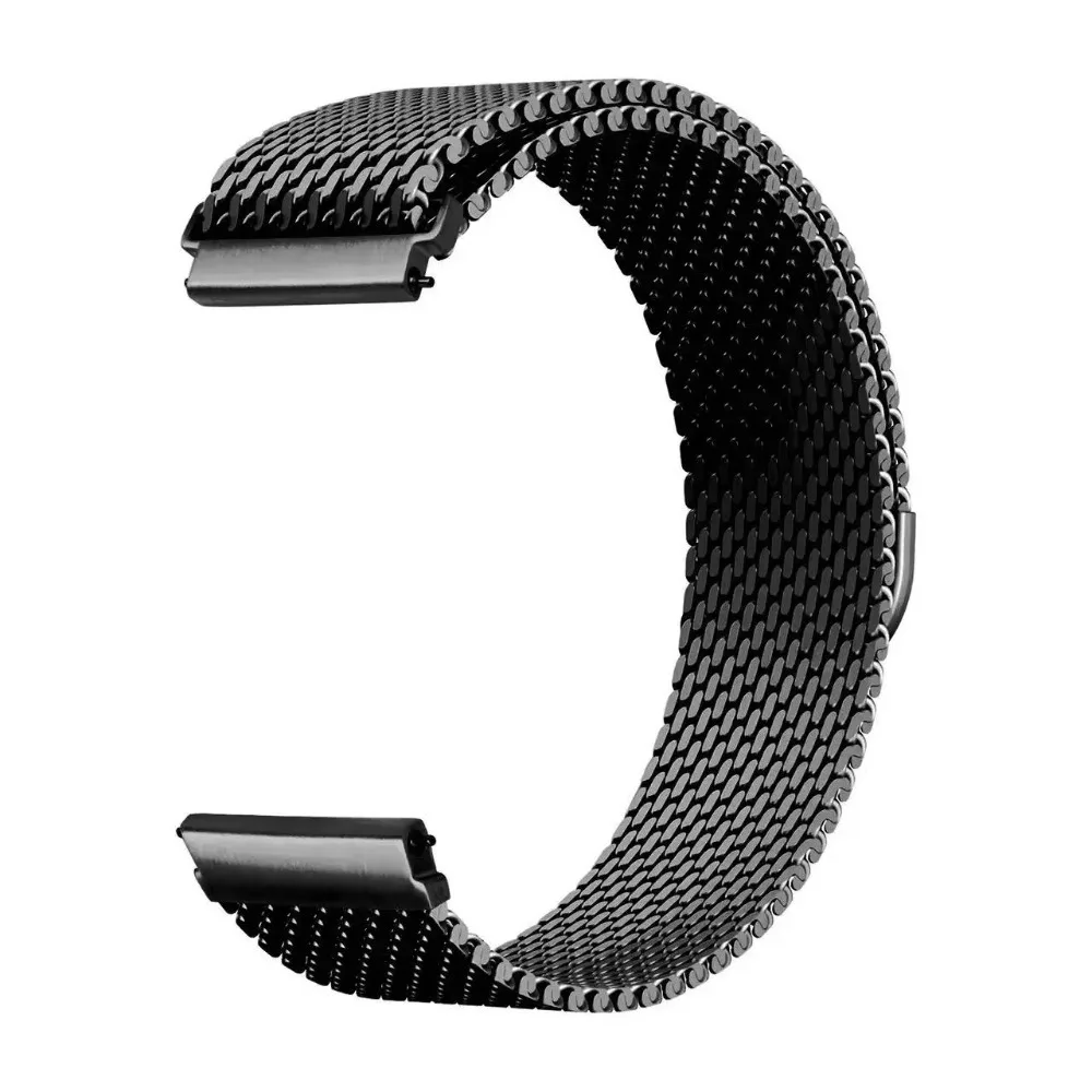 18mm Milanese Magnetic Steel Mesh Metal Watch Strap Bracelet, Silver