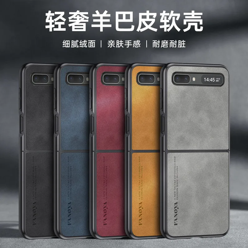 Per Samsung Galaxy Z Flip 2 Flip2 Custodia In Pelle Antiurto Custodia Rigida In Pelle Opaca Paraurti In Silicone Per Samsung Z Flip 2 Zflip2