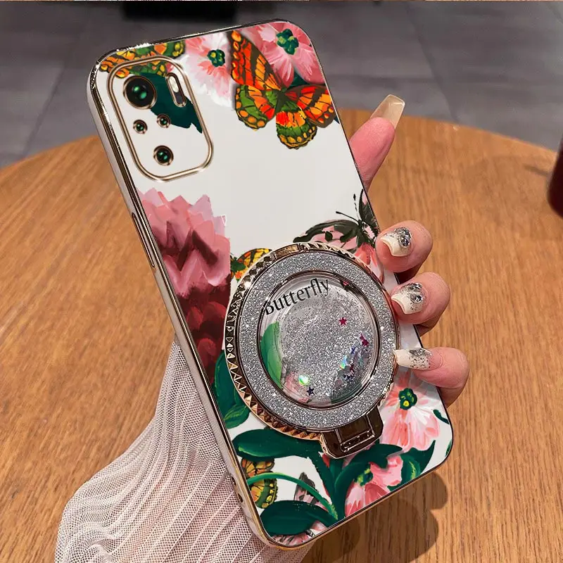 Colorful Butterflies Plating Phone Case