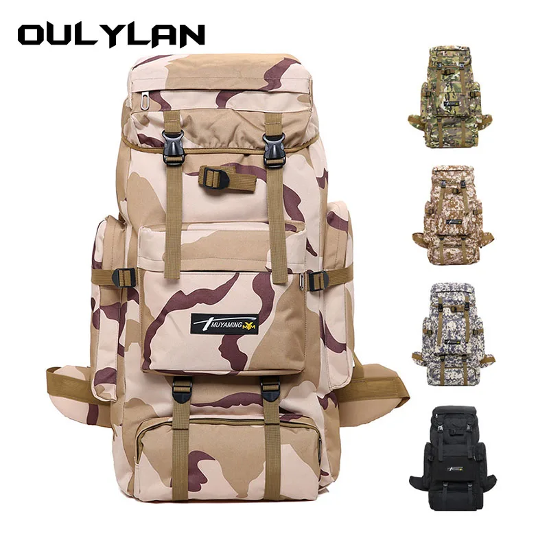 

70L Capacity Travel Rucksack Outdoor Tactical Backpack Men Women Super Large Camping Hiking Bag Military Camouflage Backpacks