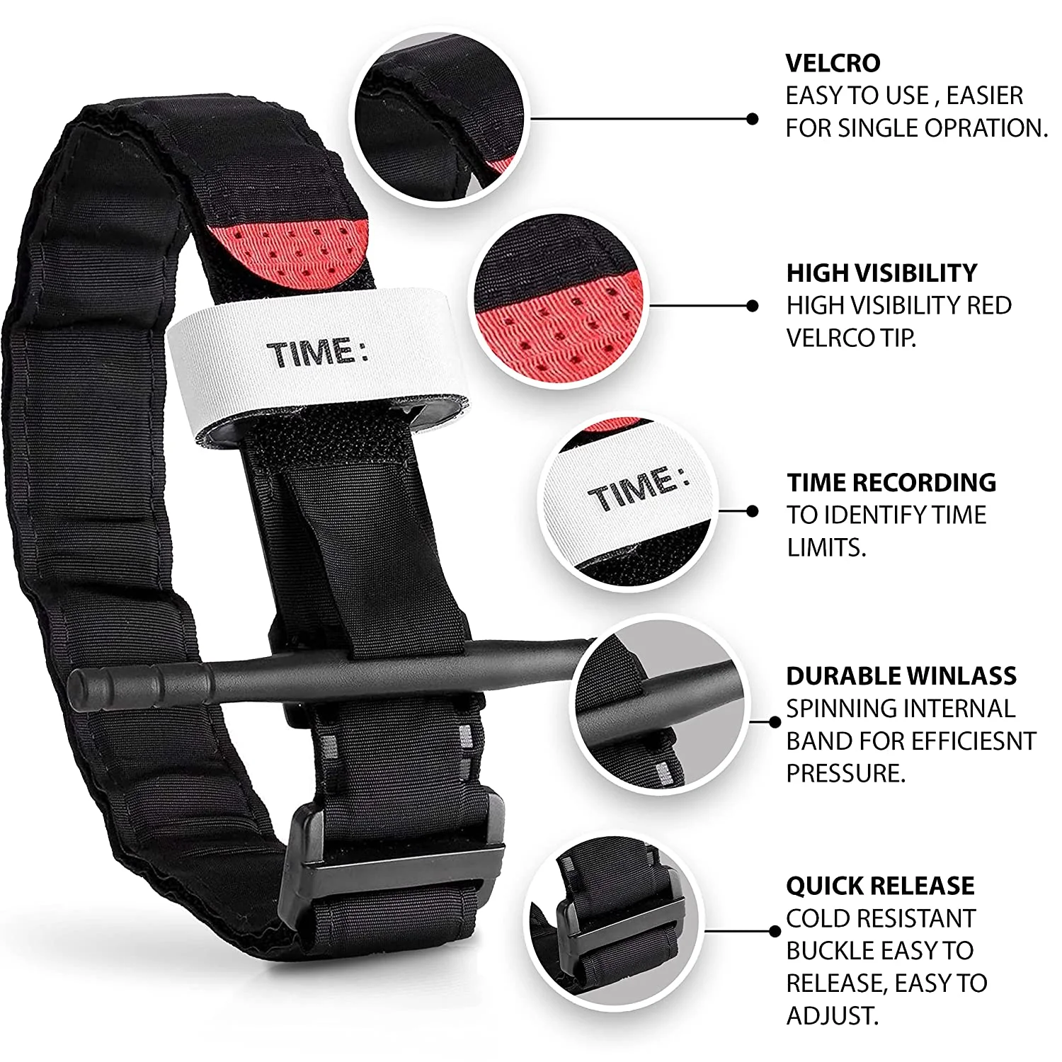 10pcs Military Tourniquet Survival Tactical Combat Tourniquets Spinning Medical Emergency Belt Outdoor Camping Exploration tourniquet kit tactical tourniquet