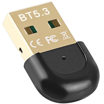 1 PCS USB Bluetooth 5.3 Adapter Receiver USB Wireless Bluetooth Transmitter Free Driver For Desktop Computer 1