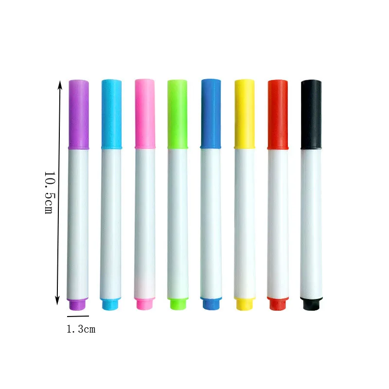 8pcs Markers for Color Blackboard Pencil Erasable Water-based Marker Pen Non-toxic Writing and Drawing Learning Pen for Children