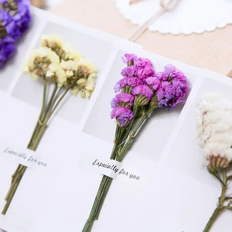 5pcs Dried Flowers Envelopes Greeting Cards Wedding Christmas Invitations Handwritten Postcard Gift Cards Letter Pads Envelopes