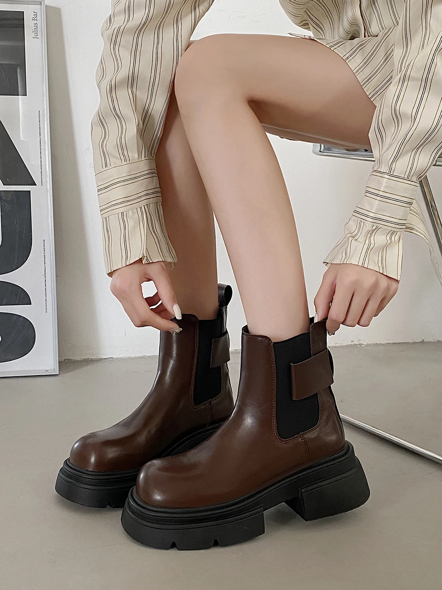 

Women's Rubber Boots Boots-Women Shoes Rain High Heel 2023 Ladies Autumn Rock Ankle Lolita Basic Lace-Up Rome Slip-On PU Solid