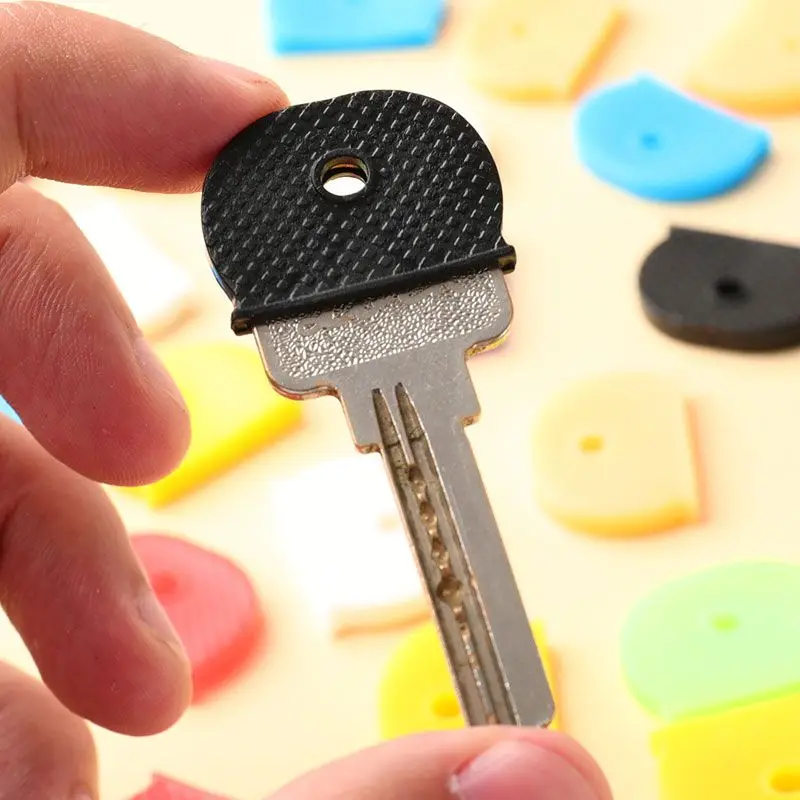 Bright Colors Hollow Silicone Key Cap Covers Topper Key Holder Keyring Rings Case Bag Organizer Wallets 1-32pcs key organizer key case key holder key purse