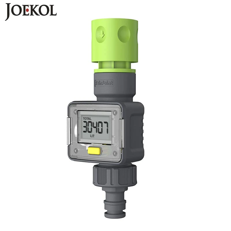 Digital Water Flow Meter Hose Water Meter for Outdoor Garden Hose