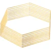 10 Pcs Golden Hexagon DIY Dreamcatcher Hoop Wall Decoration Garland Christmas Metal Hoops Iron Crafts Wire Ring Tinsel 5