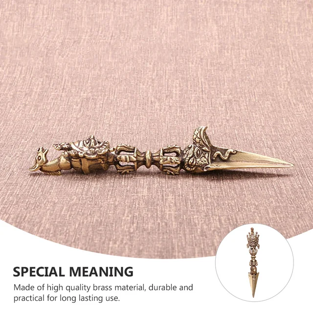 Vajra Tibeti Mozgó Sárgaréz Amulet Buddhizmus Phurba Dísz Shui Feng Szobor Dorje Meditáció Kabalája Kézműves Dharma Díszek Varázsa - Image 6