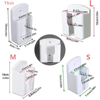 Support de prise de télécommande de climatiseur blanc universel, boîte de rangement murale pour climatiseur TV téléphone portable étagère murale 4
