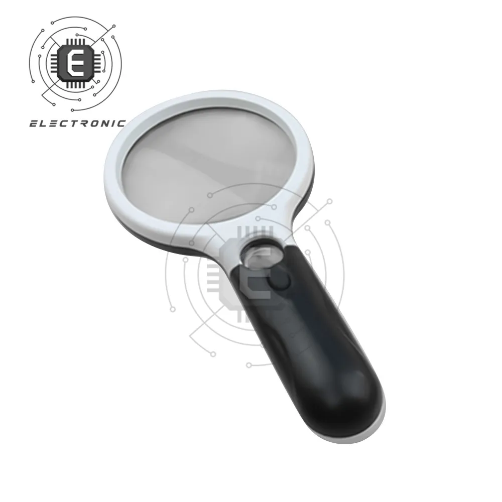 Description Picture 4 of item3 LED Light 45X Magnifying Glass Lens Mini Pocket Handheld Microscope Reading Jewelry Loupe Handheld Magnifiers