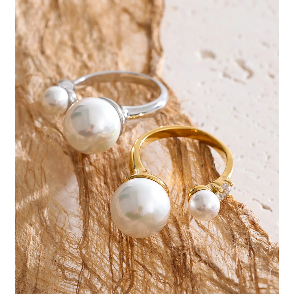 Yhpup Simulated Pearls Ring